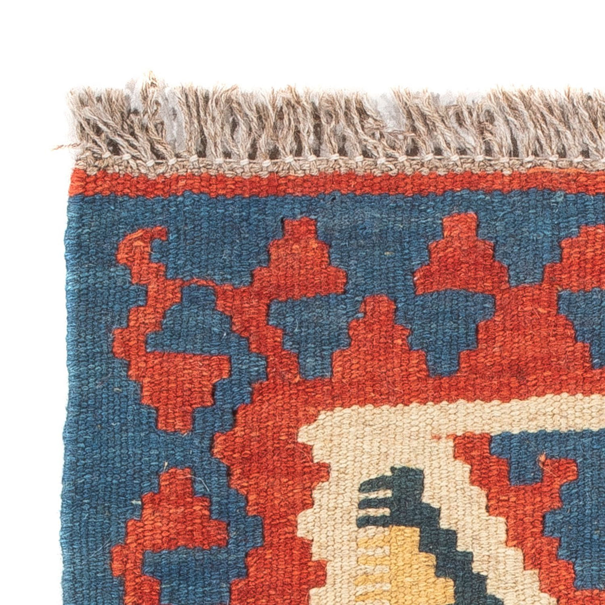 Kelim-tæppe - orientalsk - 60 x 40 cm - flerfarvet