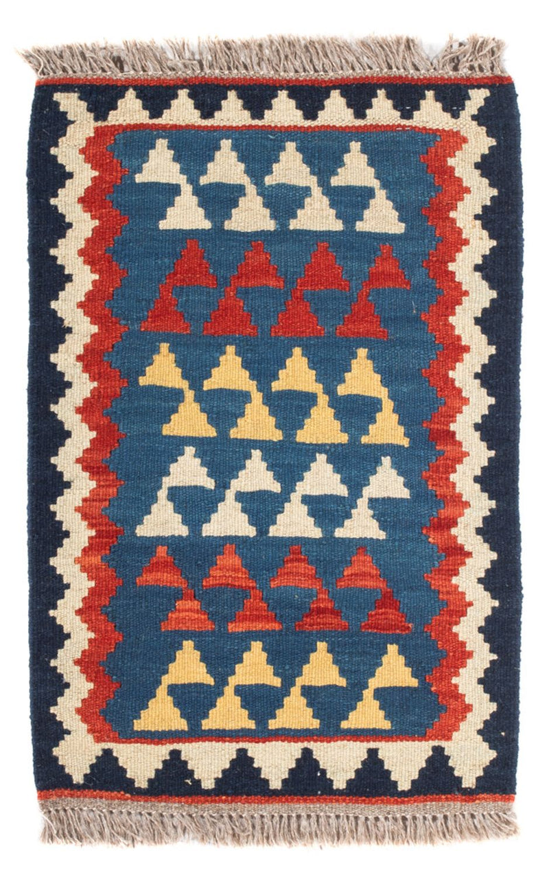 Kelim-tæppe - orientalsk - 60 x 40 cm - flerfarvet