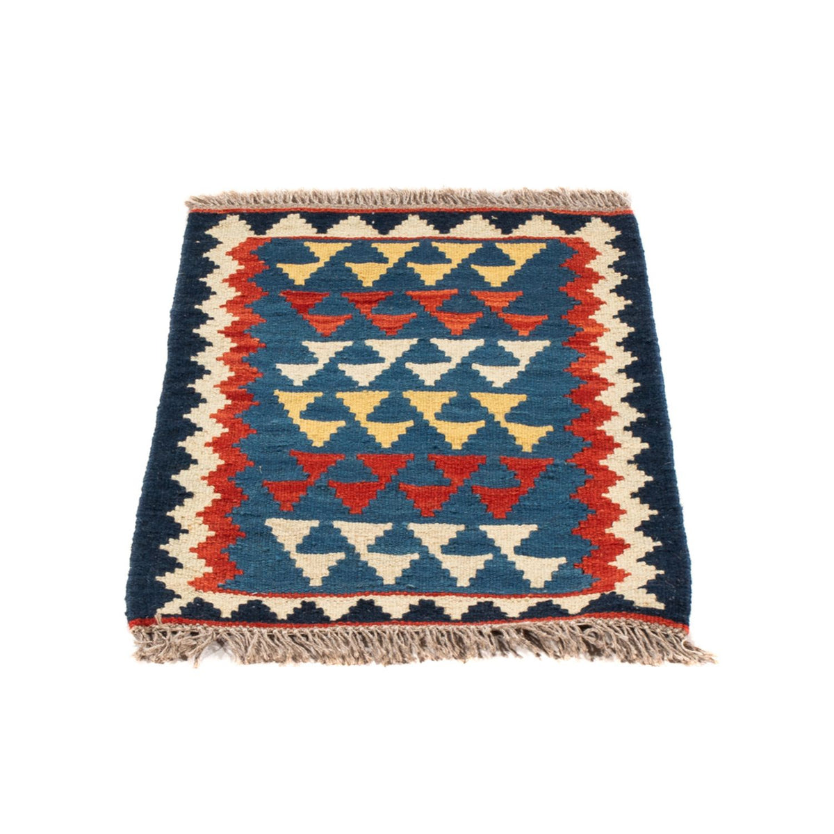 Kelim-tæppe - orientalsk - 60 x 40 cm - flerfarvet