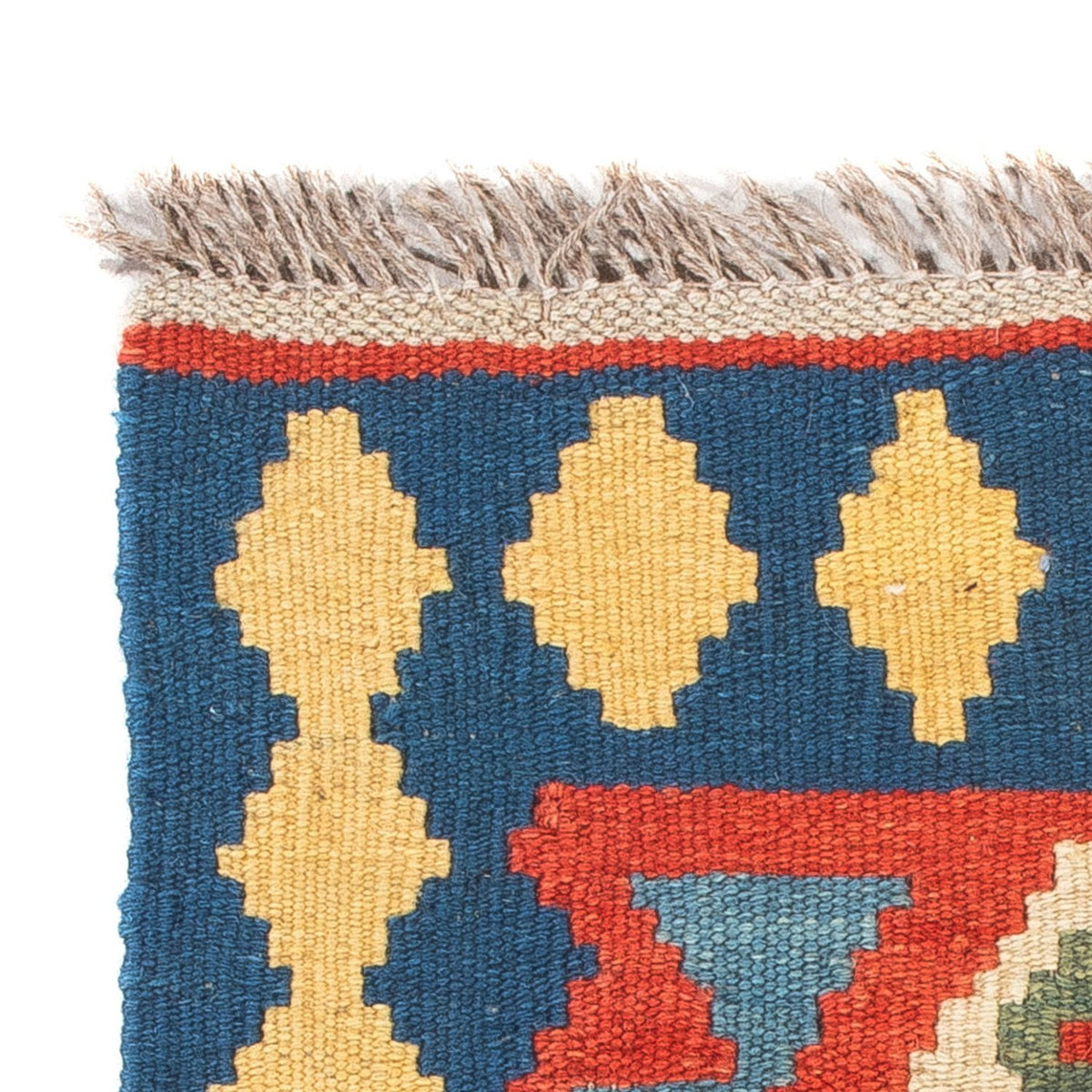 Kelim-tæppe - orientalsk - 60 x 40 cm - flerfarvet