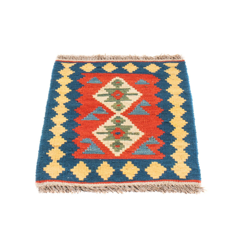 Kelim-tæppe - orientalsk - 60 x 40 cm - flerfarvet