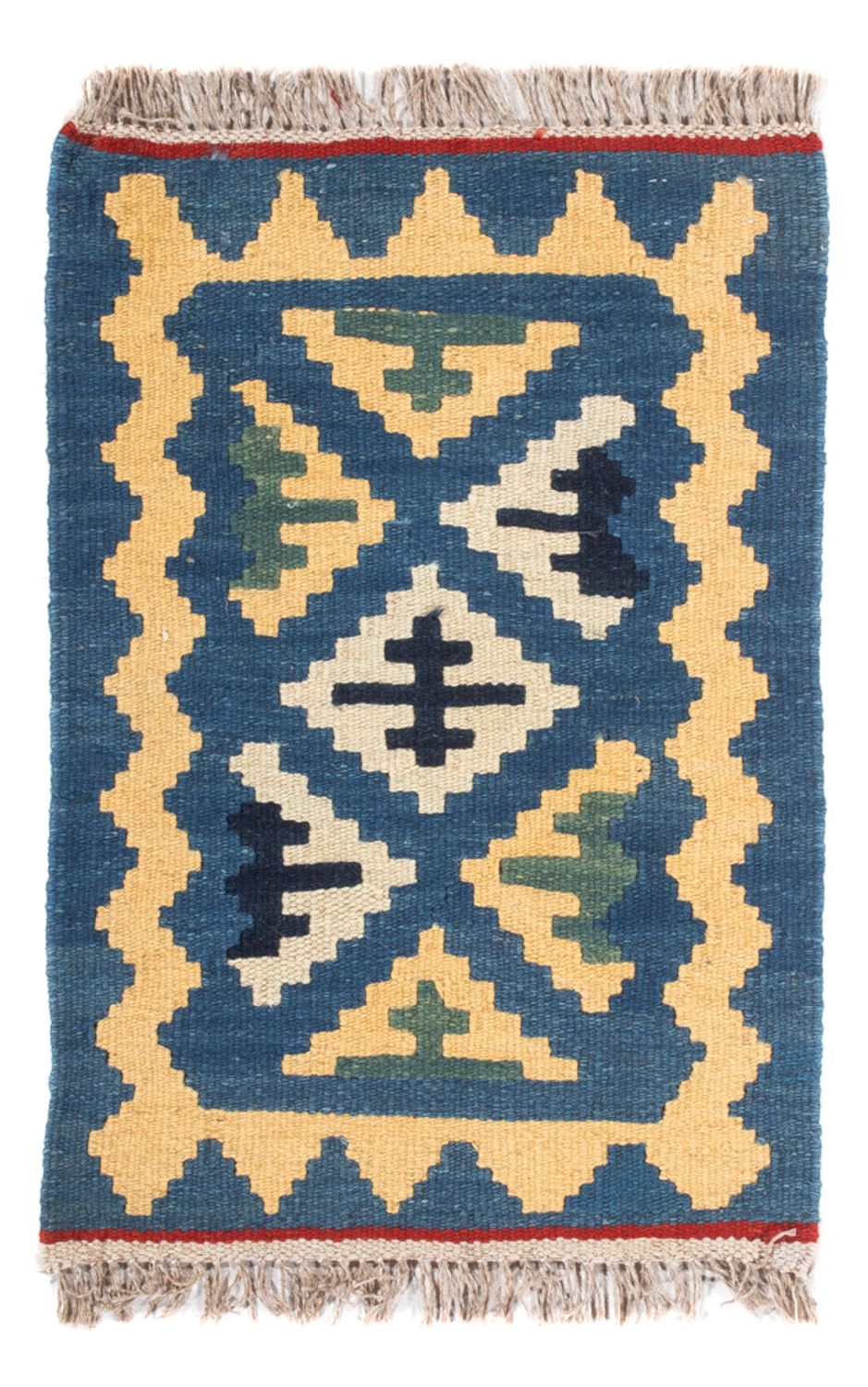 Kelim-tæppe - orientalsk - 60 x 40 cm - flerfarvet