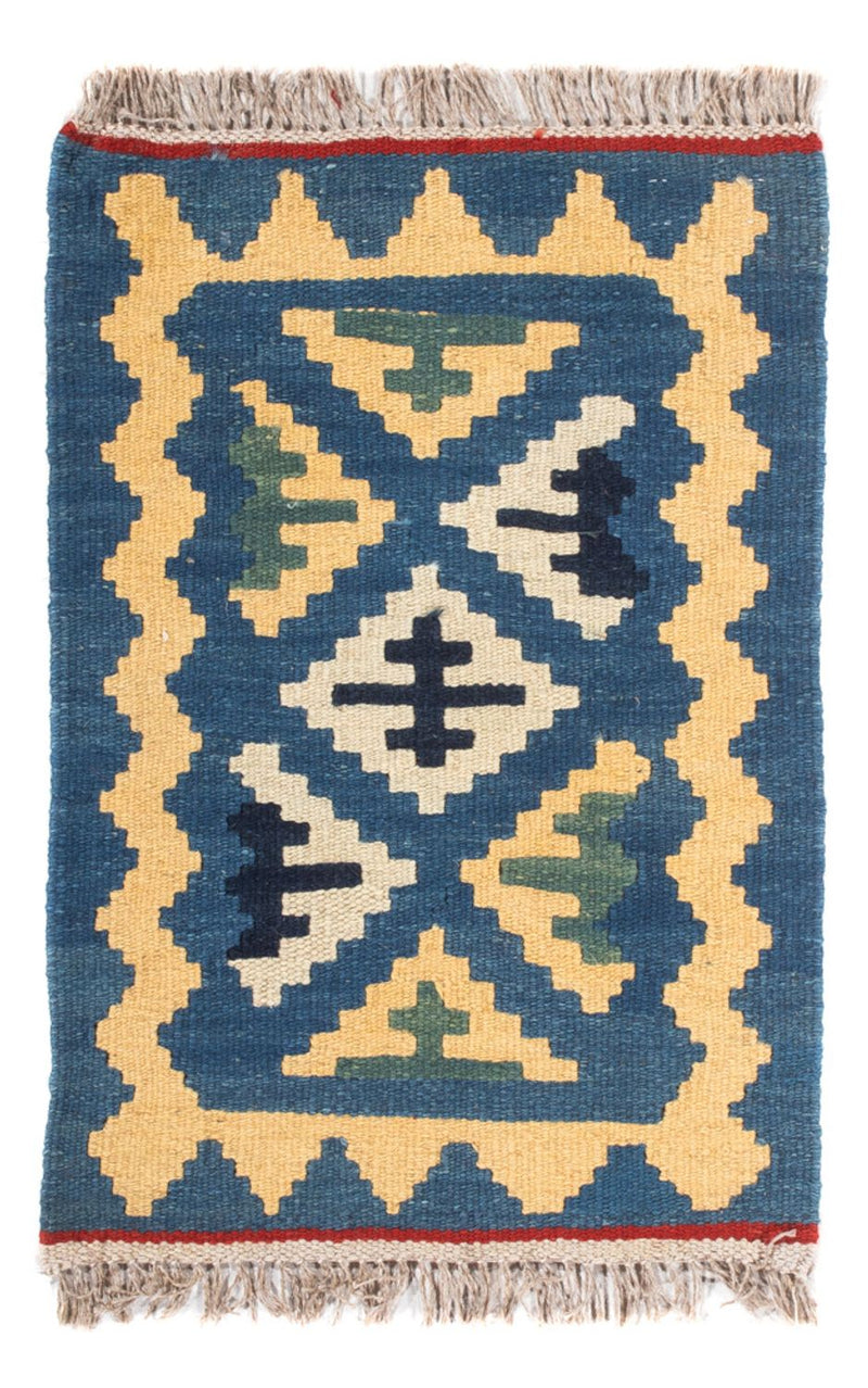 Kelim-tæppe - orientalsk - 60 x 40 cm - flerfarvet