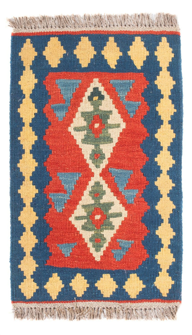 Kelim-tæppe - orientalsk - 60 x 40 cm - flerfarvet