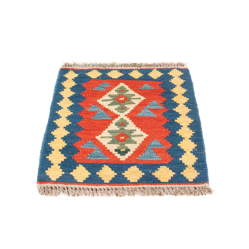 Kelim-tæppe - orientalsk - 60 x 40 cm - flerfarvet