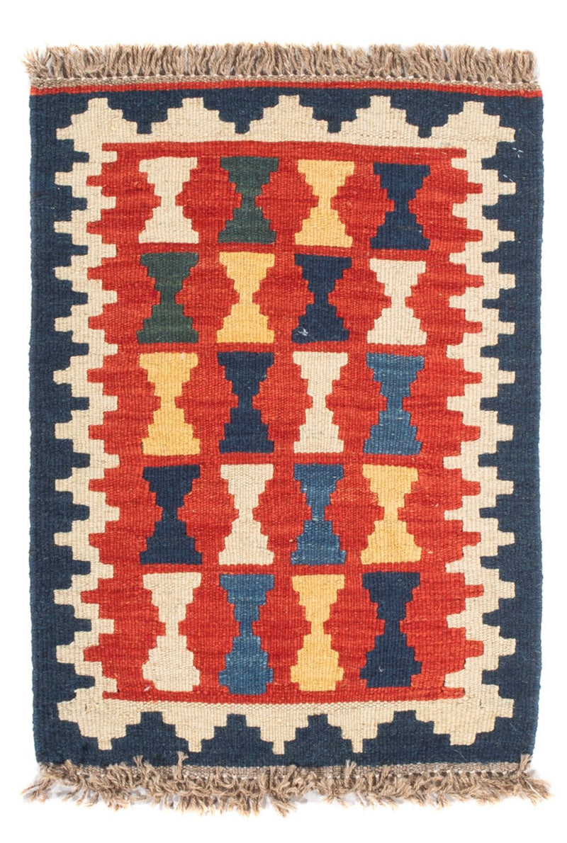 Kelim-tæppe - orientalsk - 60 x 40 cm - flerfarvet