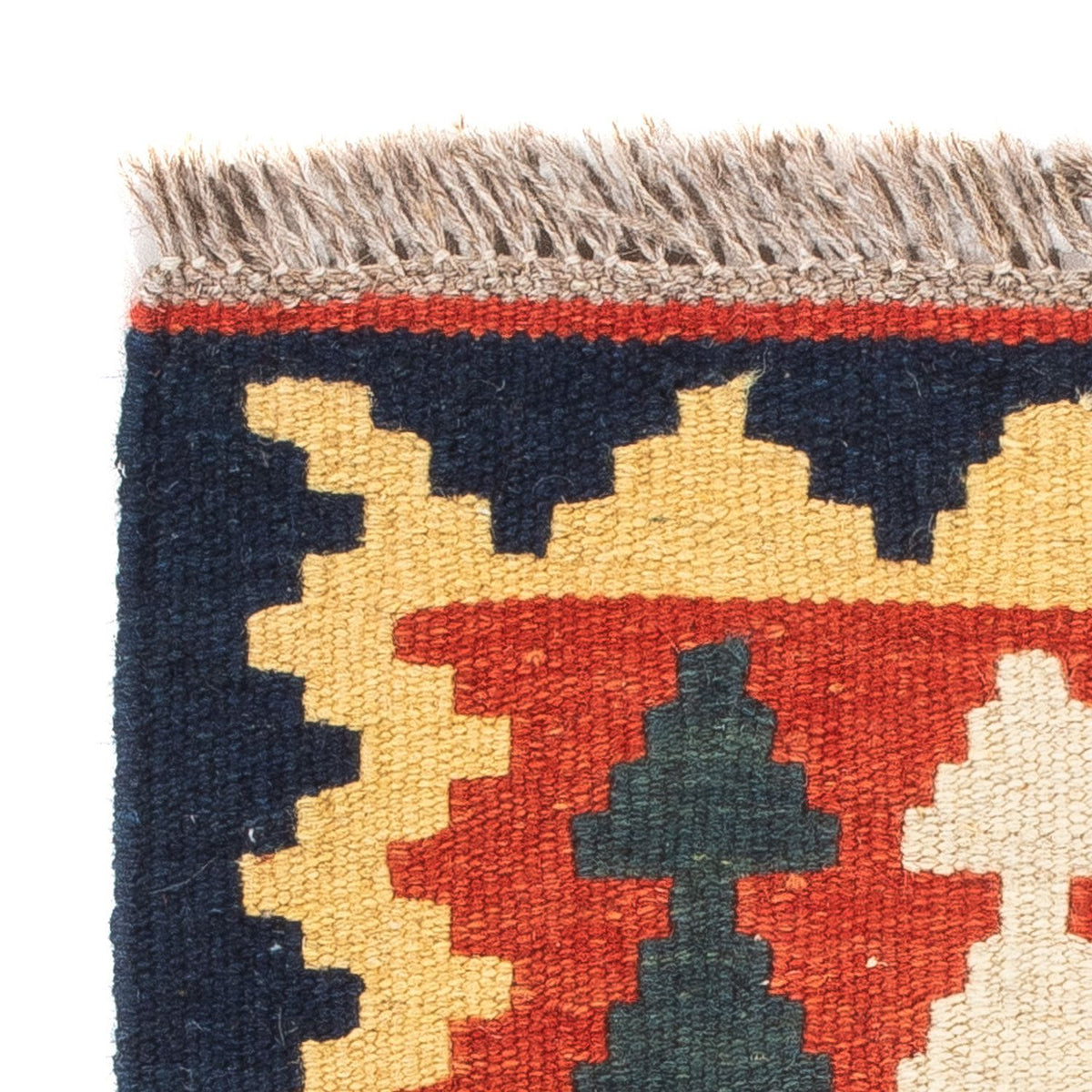 Kelim-tæppe - orientalsk - 60 x 40 cm - flerfarvet