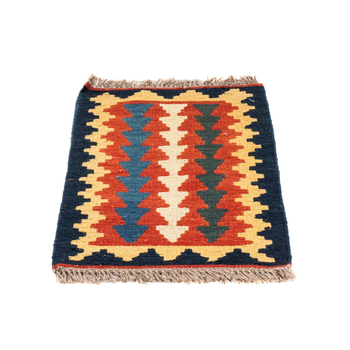 Kelim-tæppe - orientalsk - 60 x 40 cm - flerfarvet