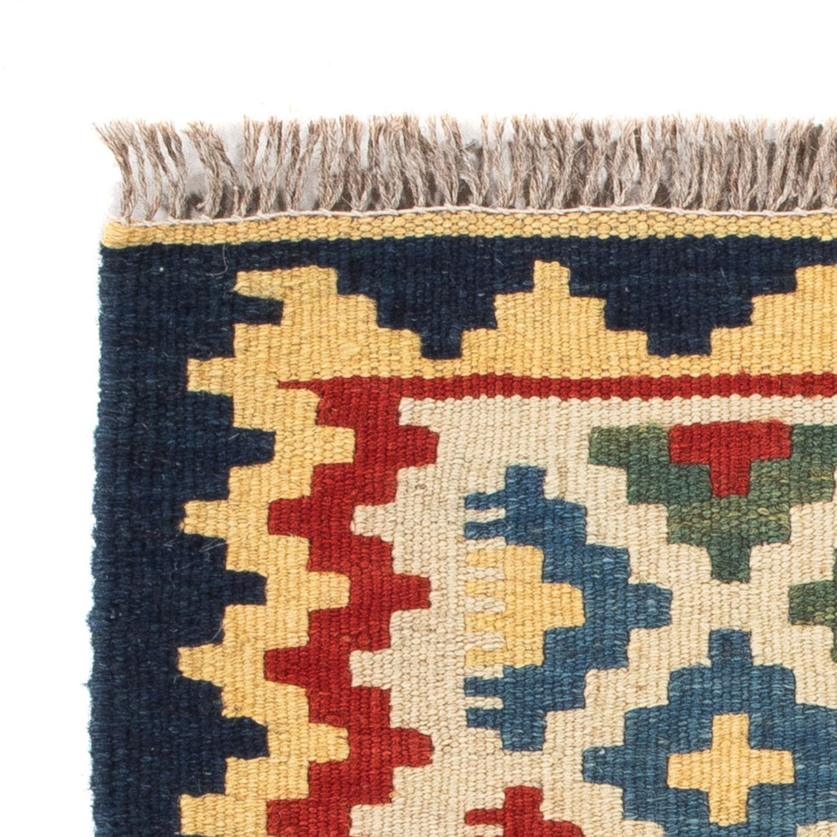 Kelim-tæppe - orientalsk - 60 x 40 cm - flerfarvet