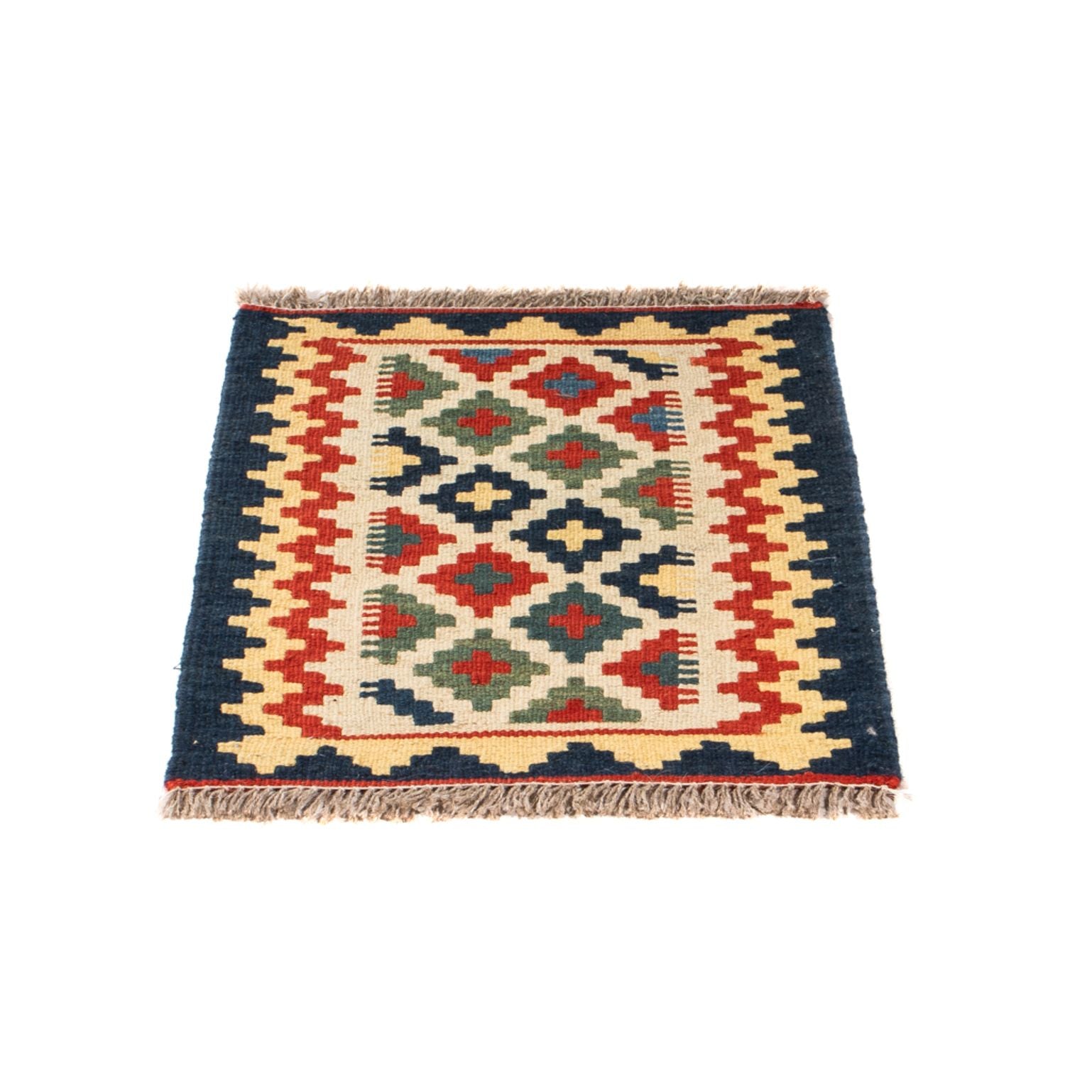 Kelim-tæppe - orientalsk - 60 x 40 cm - flerfarvet