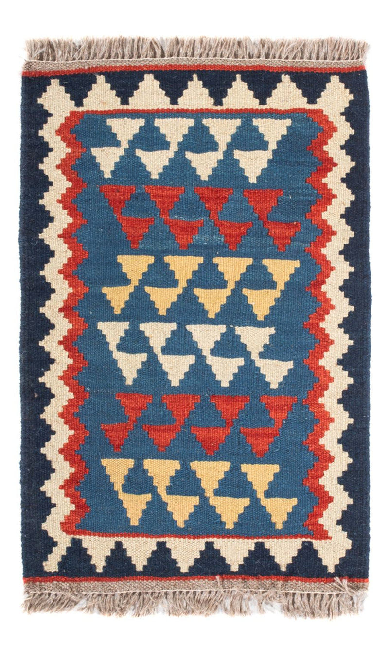 Kelim-tæppe - orientalsk - 60 x 40 cm - flerfarvet
