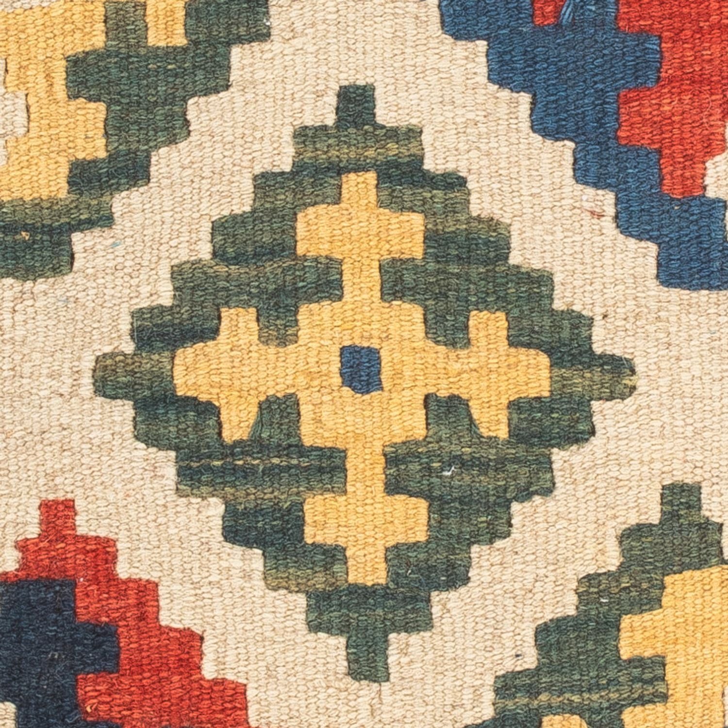 Kelim-tæppe - orientalsk - 60 x 40 cm - flerfarvet
