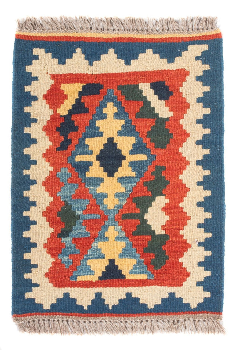 Kelim-tæppe - orientalsk - 60 x 40 cm - flerfarvet