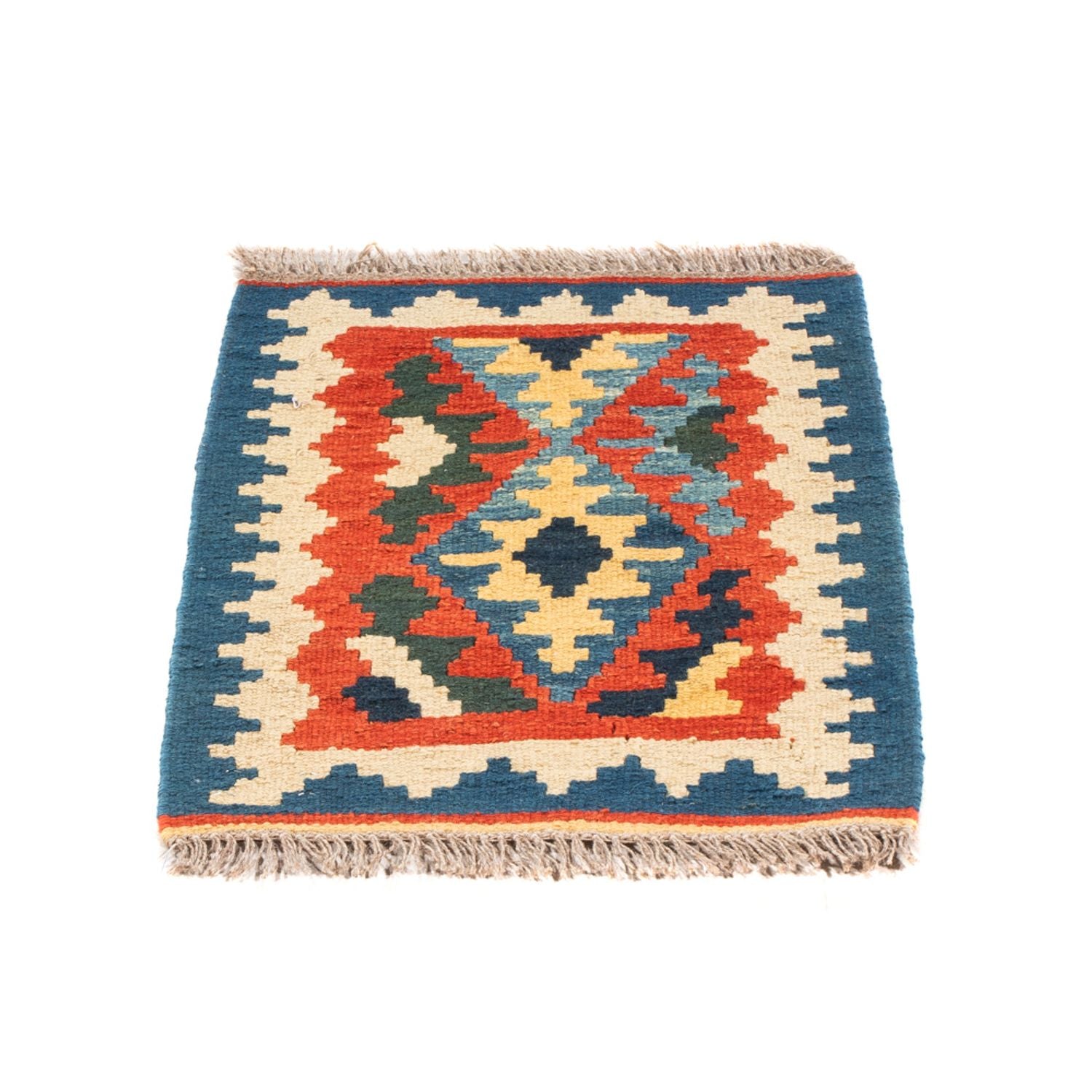 Kelim-tæppe - orientalsk - 60 x 40 cm - flerfarvet