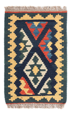 Kelim-tæppe - orientalsk - 60 x 40 cm - flerfarvet