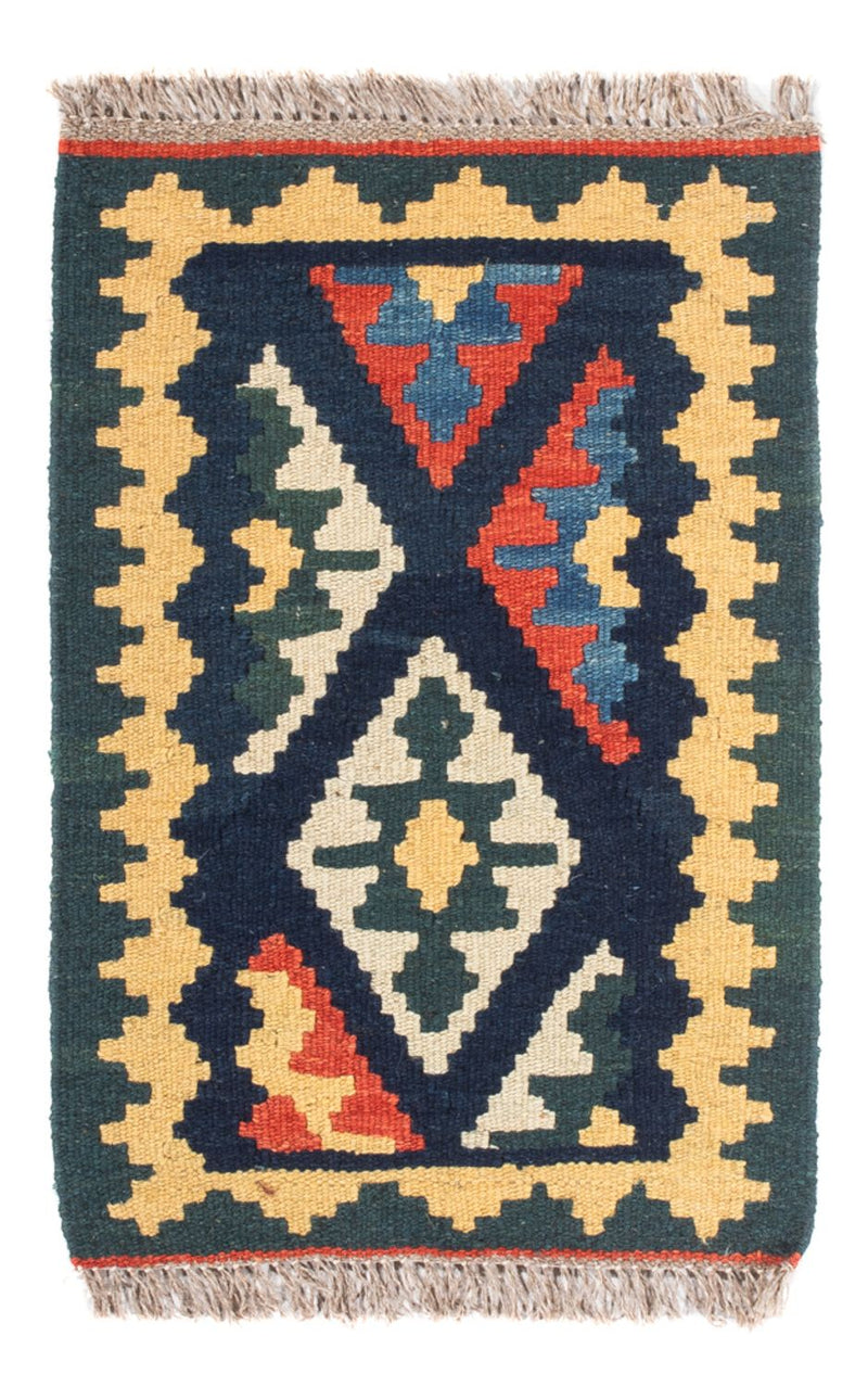 Kelim-tæppe - orientalsk - 60 x 40 cm - flerfarvet