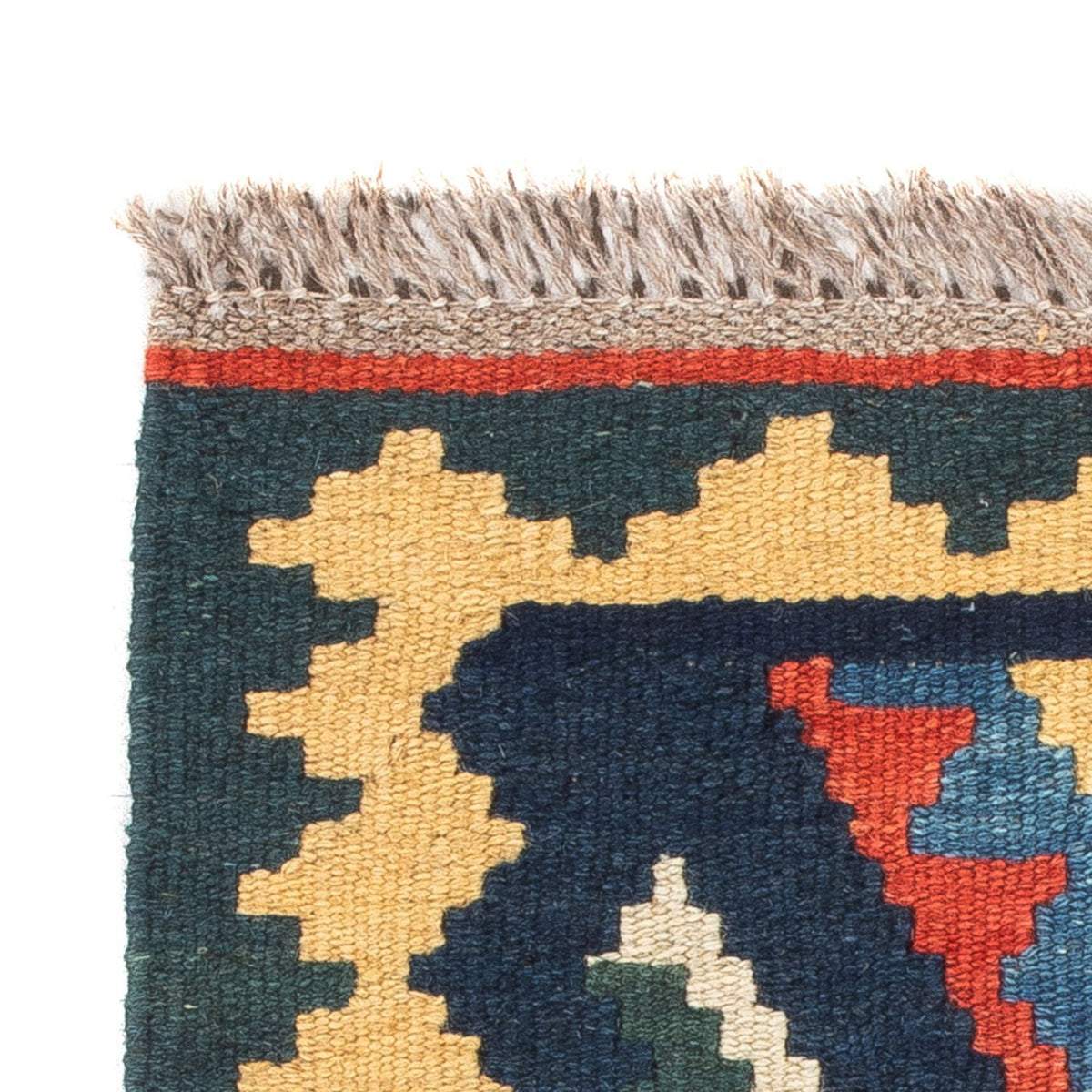 Kelim-tæppe - orientalsk - 60 x 40 cm - flerfarvet