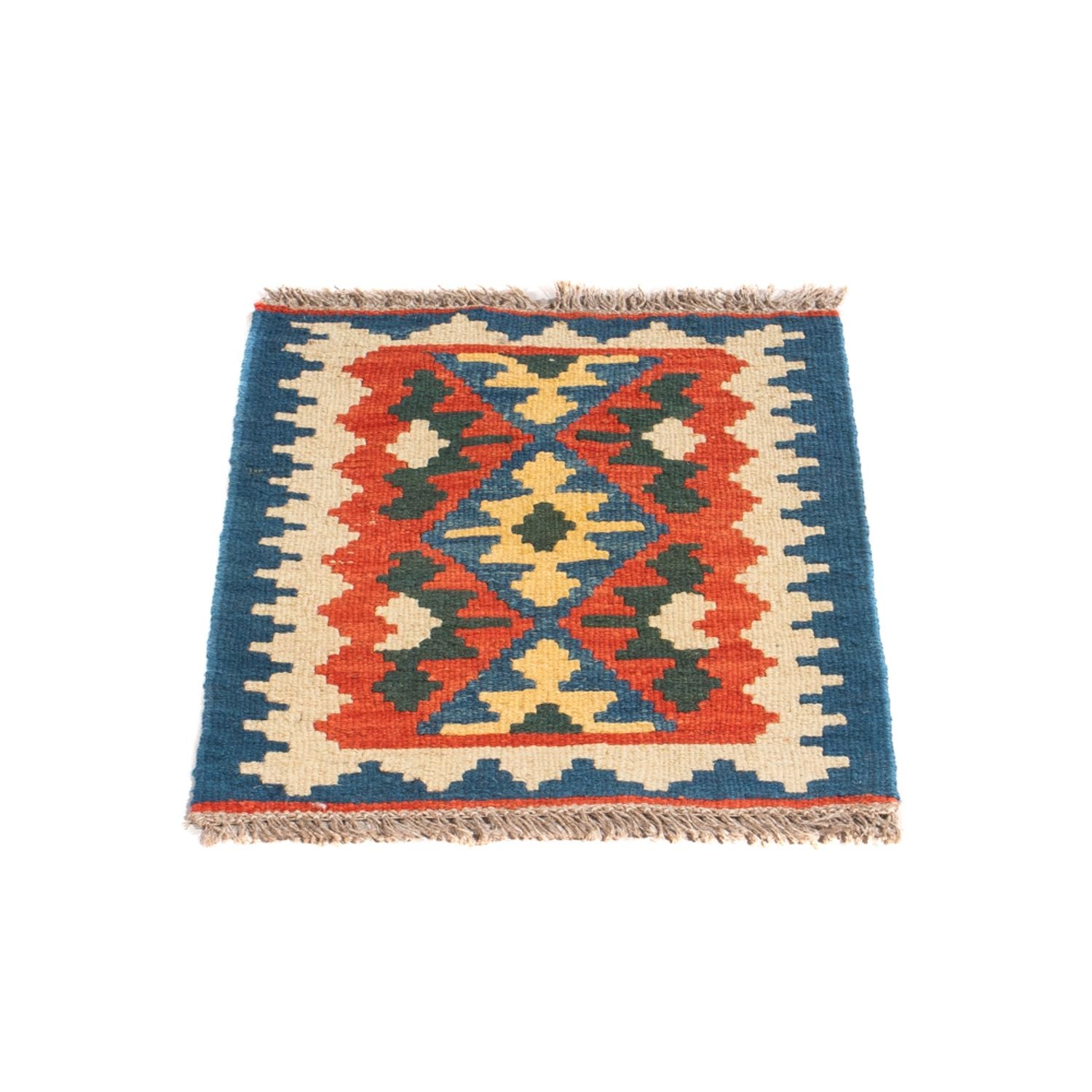 Kelim-tæppe - orientalsk - 60 x 40 cm - flerfarvet