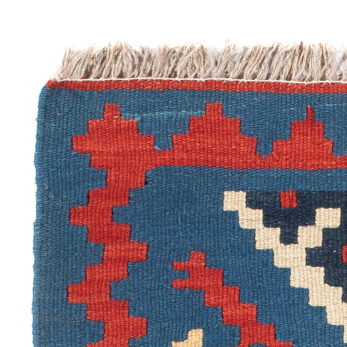 Kelim-tæppe - orientalsk - 60 x 40 cm - blå