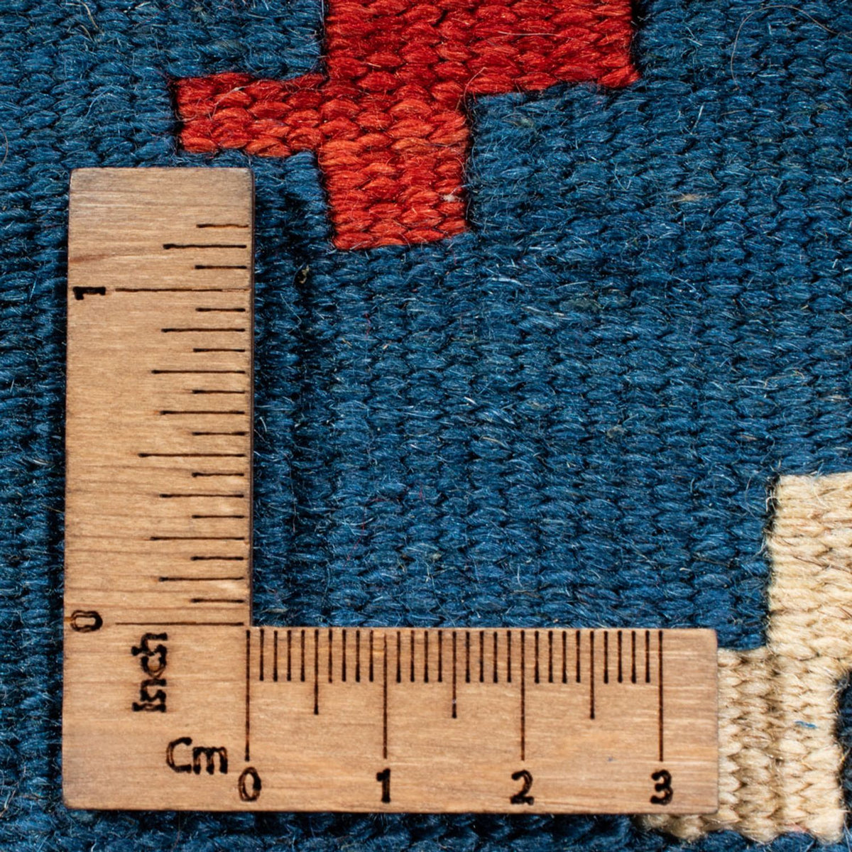 Kelim-tæppe - orientalsk - 60 x 40 cm - blå