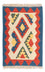 Kelim-tæppe - orientalsk - 60 x 40 cm - flerfarvet