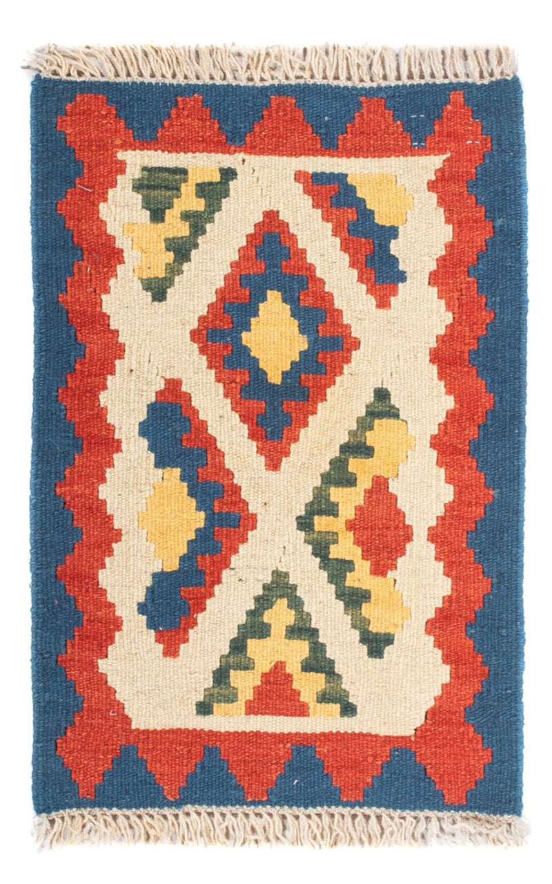 Kelim-tæppe - orientalsk - 60 x 40 cm - flerfarvet