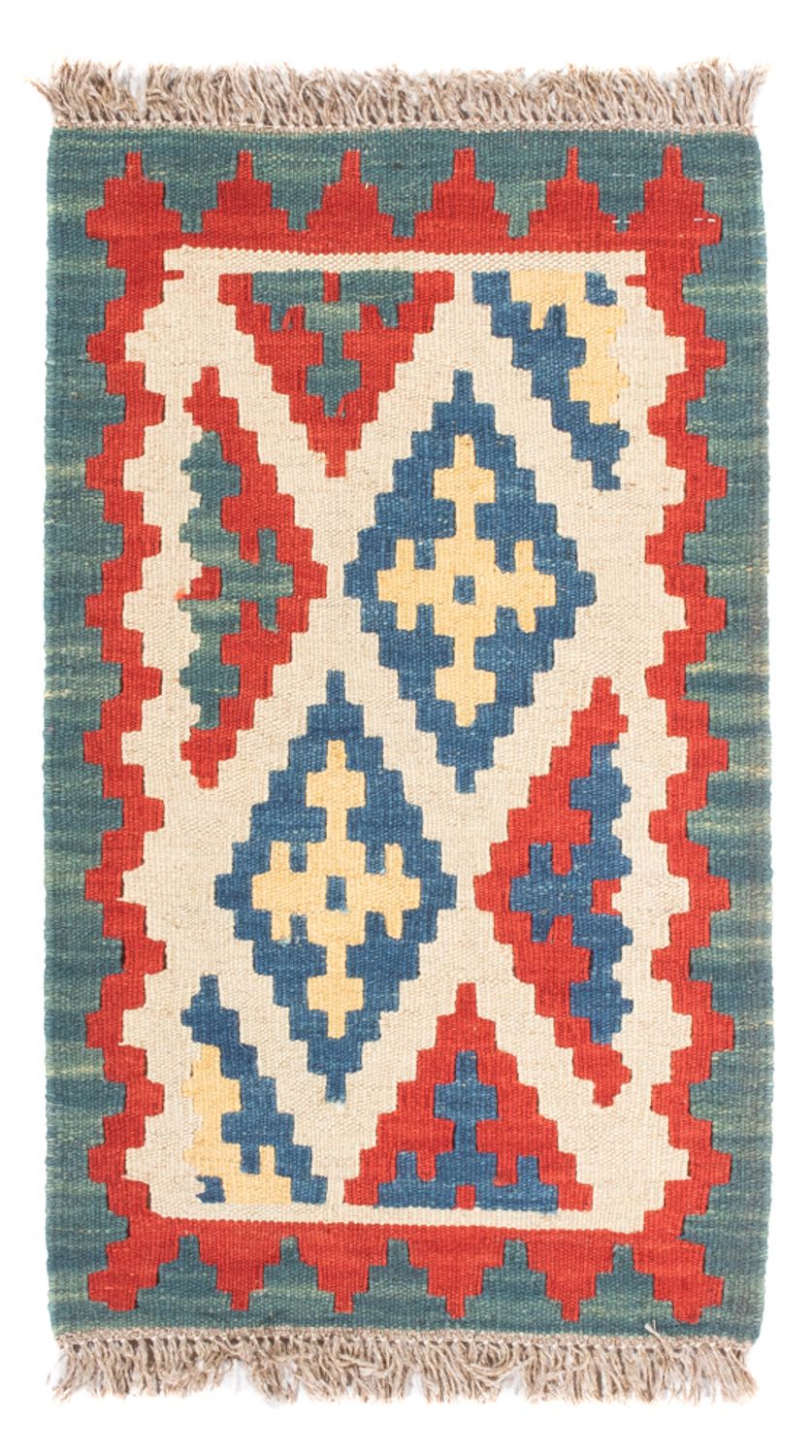 Kelim-tæppe - orientalsk - 60 x 40 cm - flerfarvet