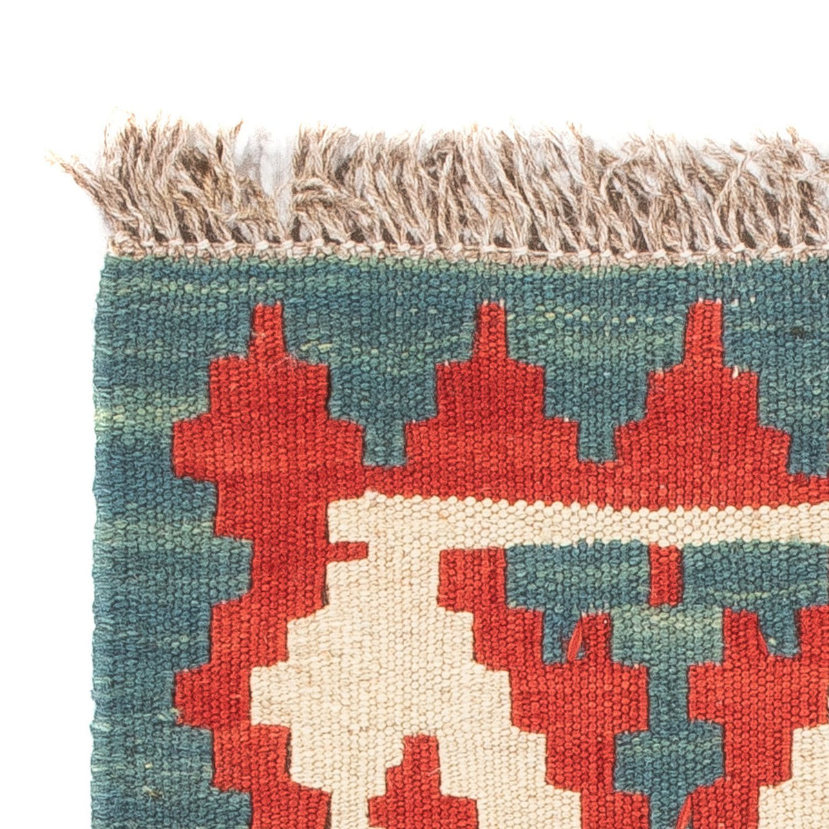 Kelim-tæppe - orientalsk - 60 x 40 cm - flerfarvet