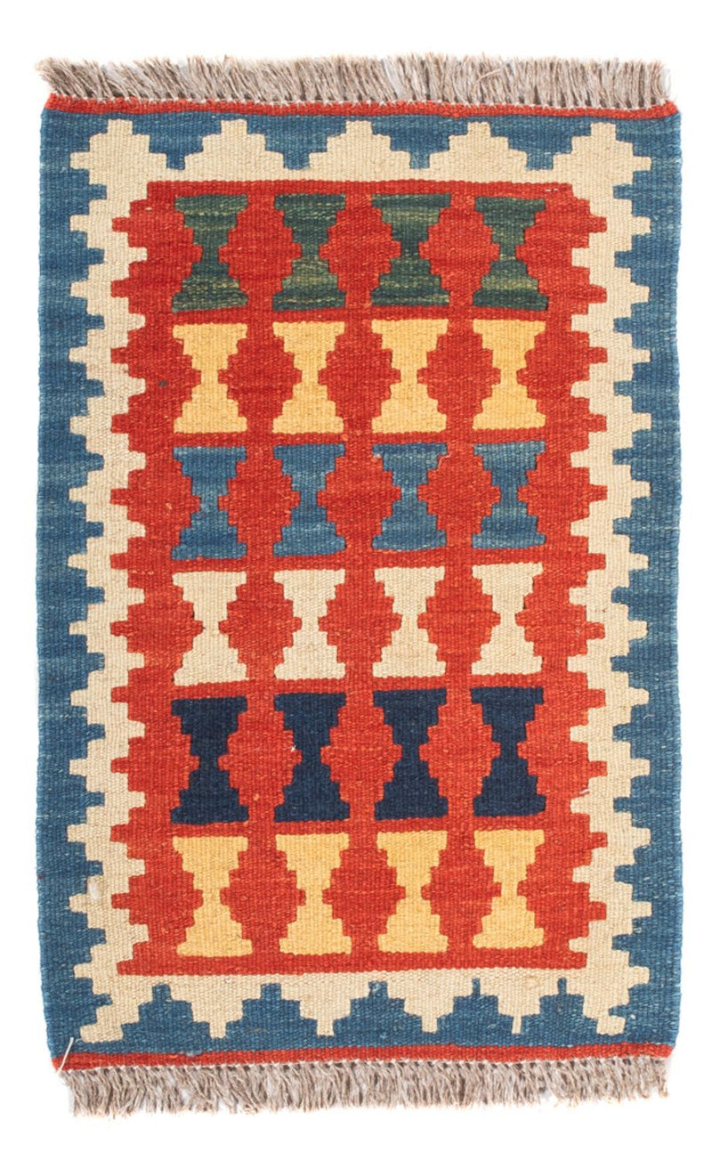 Kelim-tæppe - orientalsk - 60 x 40 cm - flerfarvet