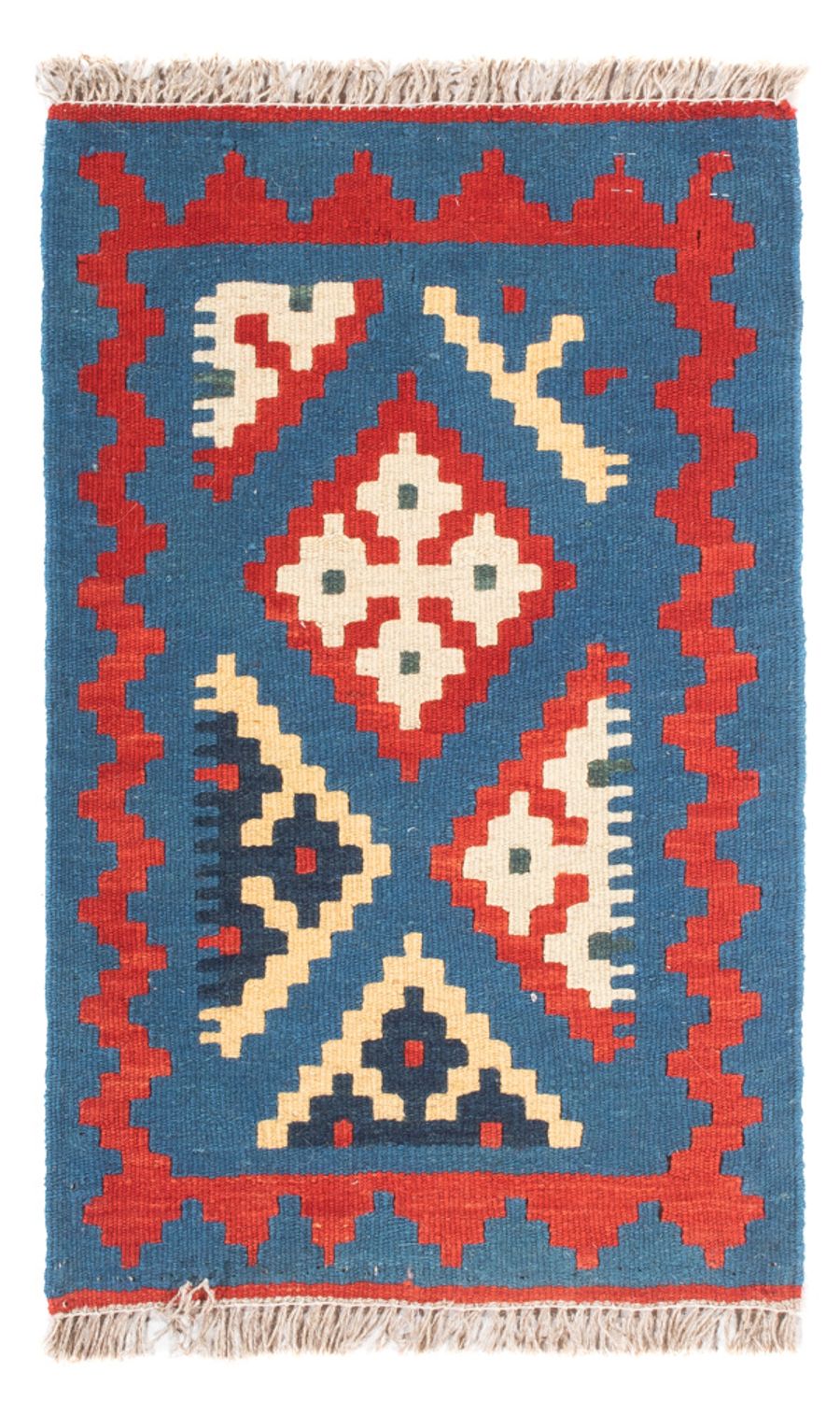 Kelim-tæppe - orientalsk - 60 x 40 cm - flerfarvet