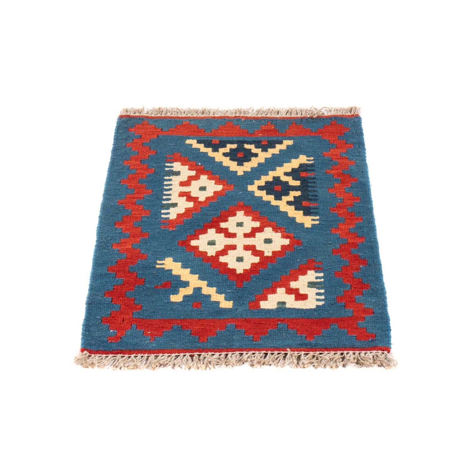 Kelim-tæppe - orientalsk - 60 x 40 cm - flerfarvet