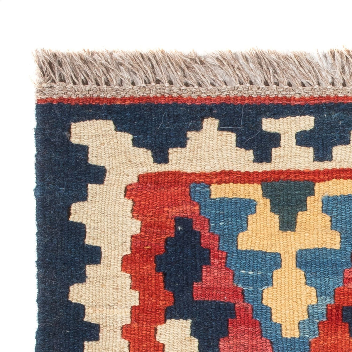 Kelim-tæppe - orientalsk - 60 x 40 cm - flerfarvet