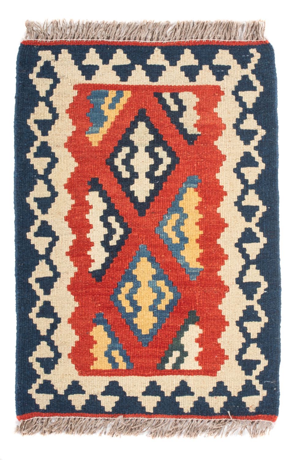 Kelim-tæppe - orientalsk - 60 x 40 cm - flerfarvet