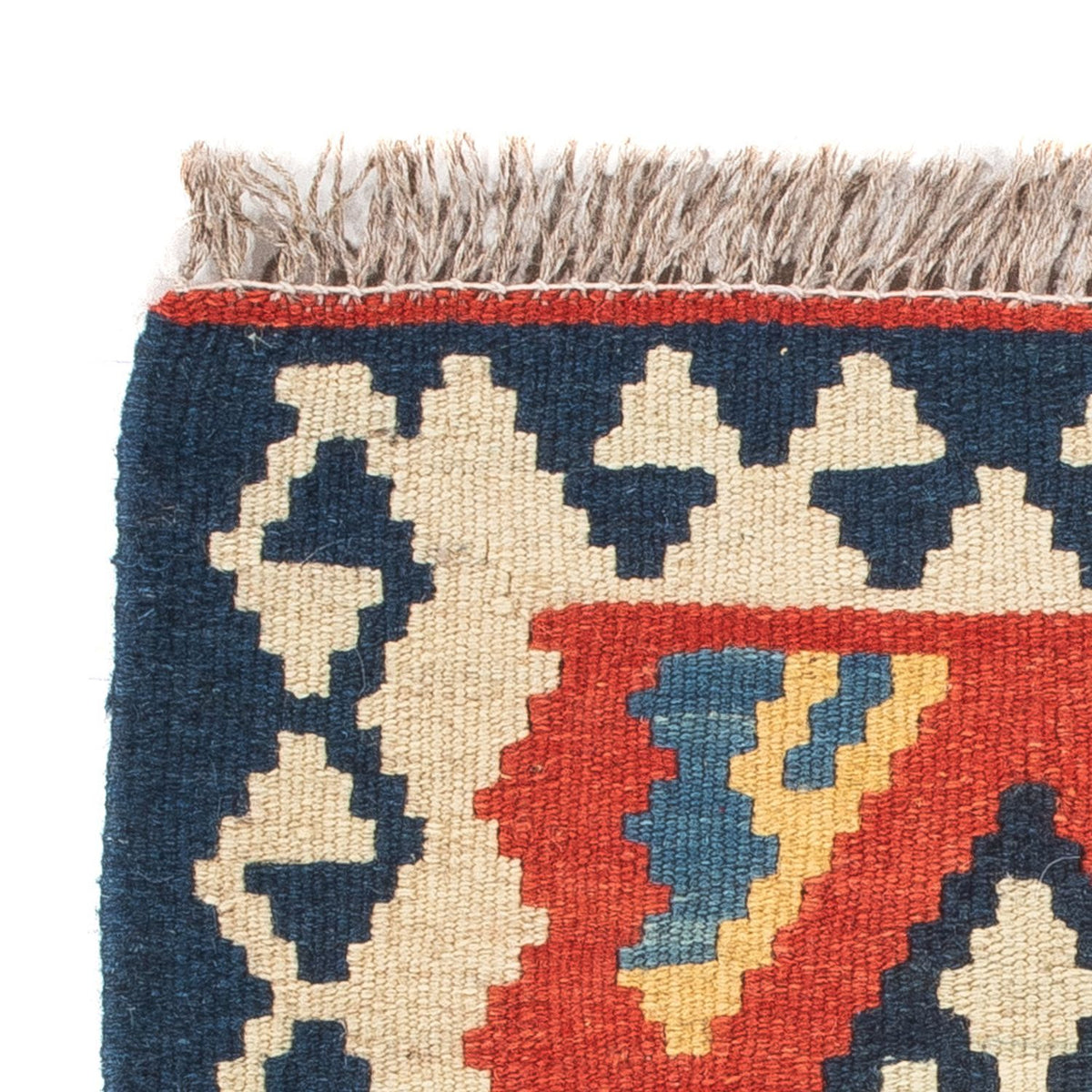 Kelim-tæppe - orientalsk - 60 x 40 cm - flerfarvet