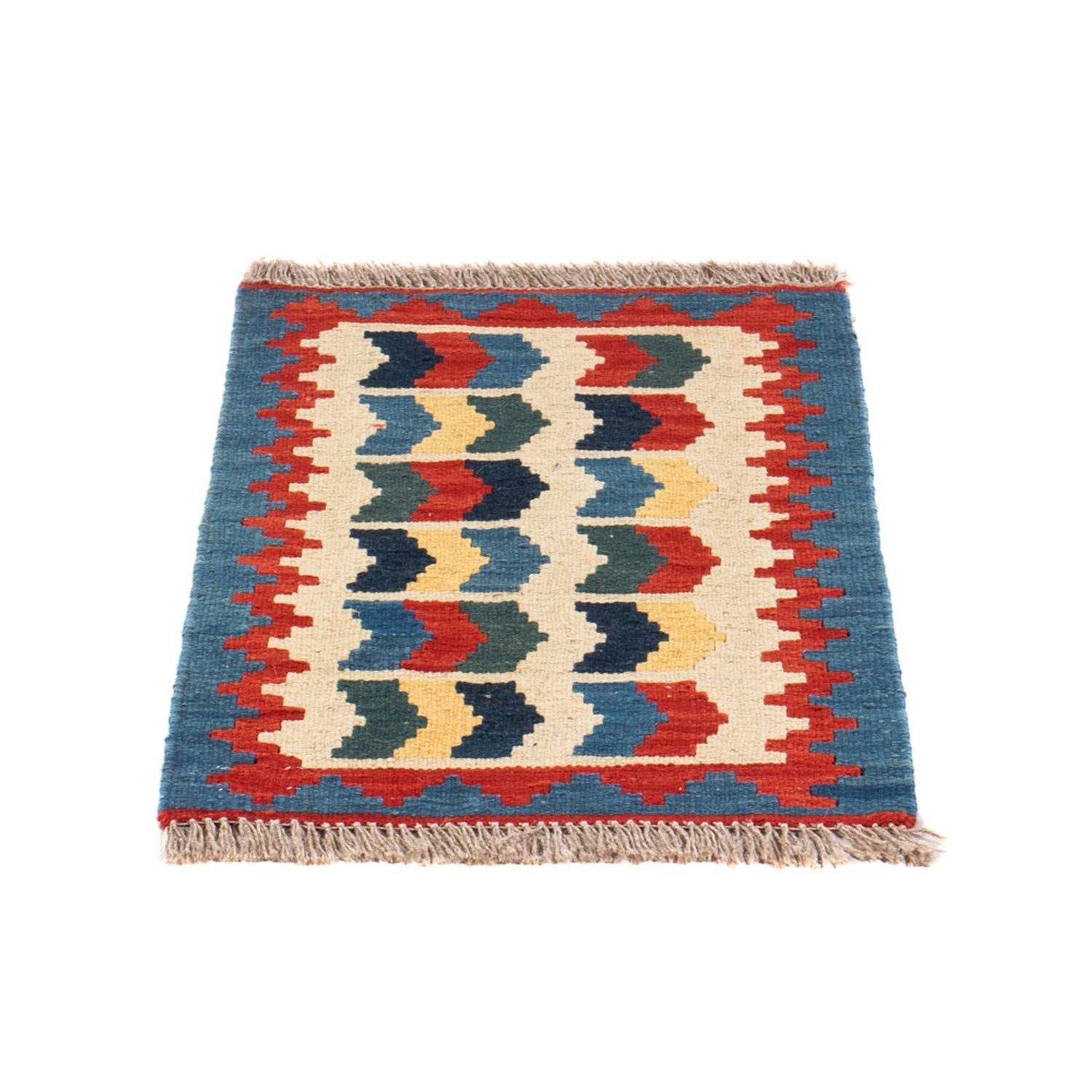 Kelim-tæppe - orientalsk - 60 x 40 cm - flerfarvet