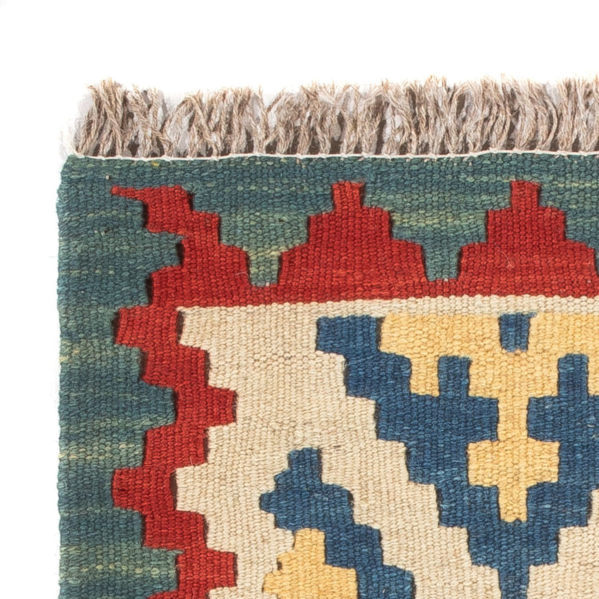 Kelim-tæppe - orientalsk - 60 x 40 cm - flerfarvet