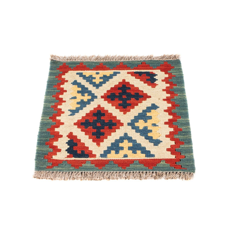 Kelim-tæppe - orientalsk - 60 x 40 cm - flerfarvet