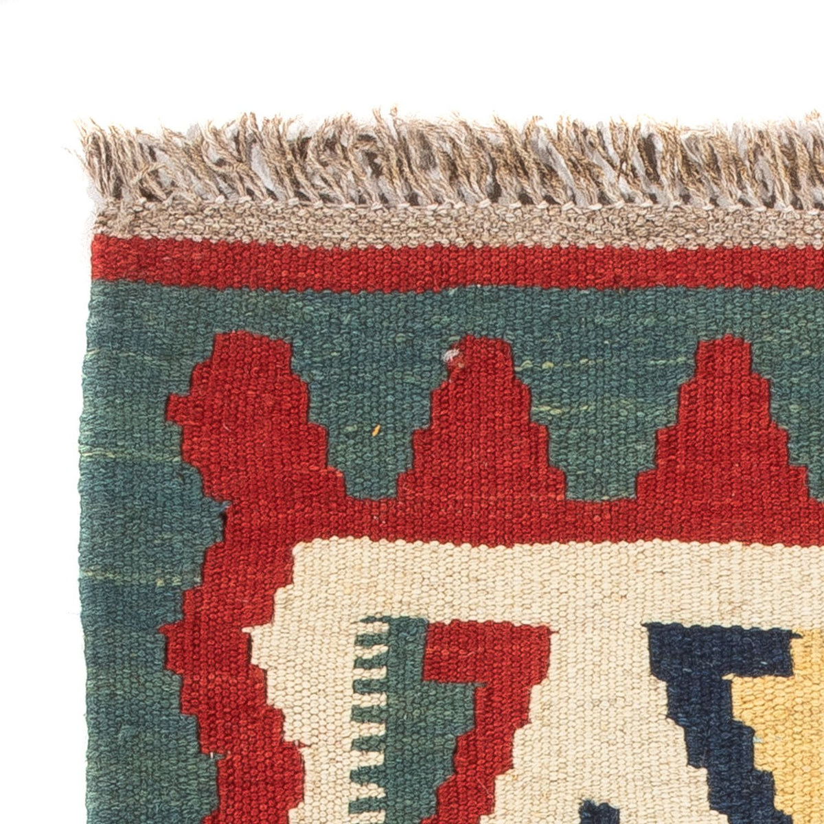 Kelim-tæppe - orientalsk - 60 x 40 cm - flerfarvet