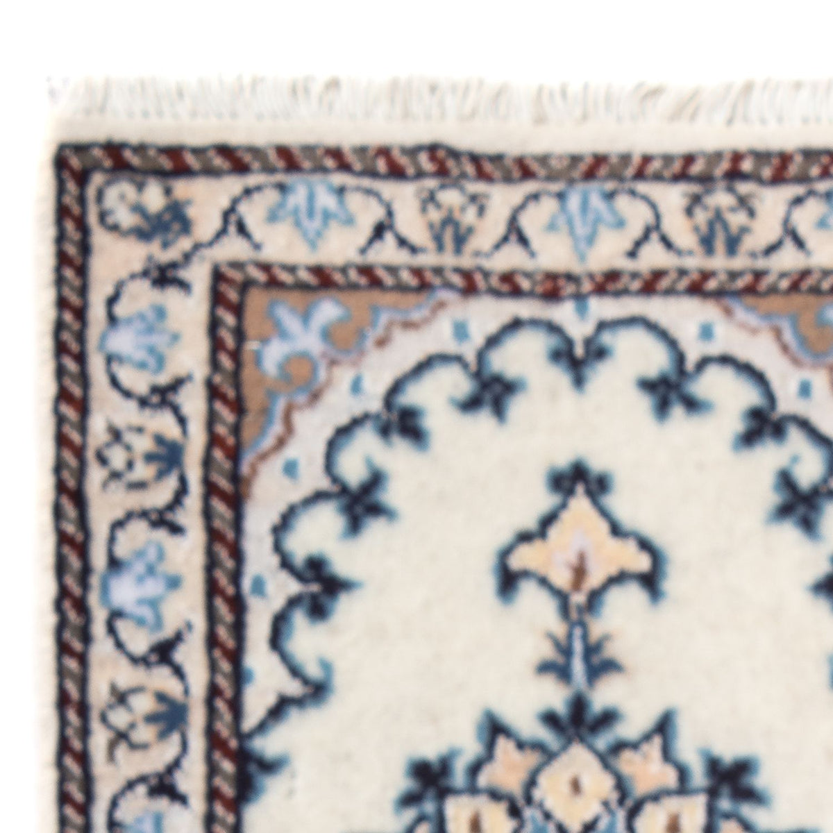 Persisk tæppe - Nain - 60 x 40 cm - creme