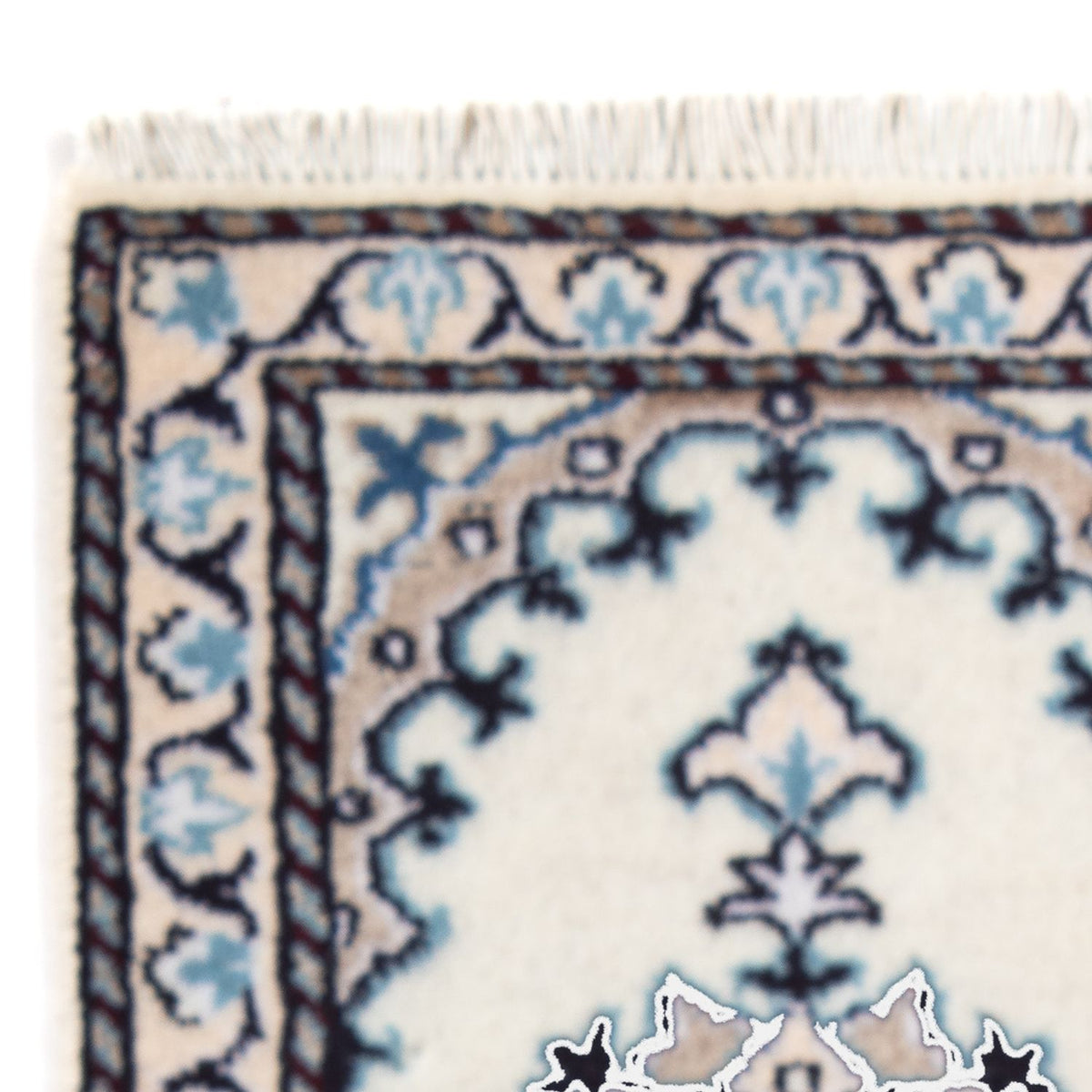 Persisk tæppe - Nain - 60 x 40 cm - creme