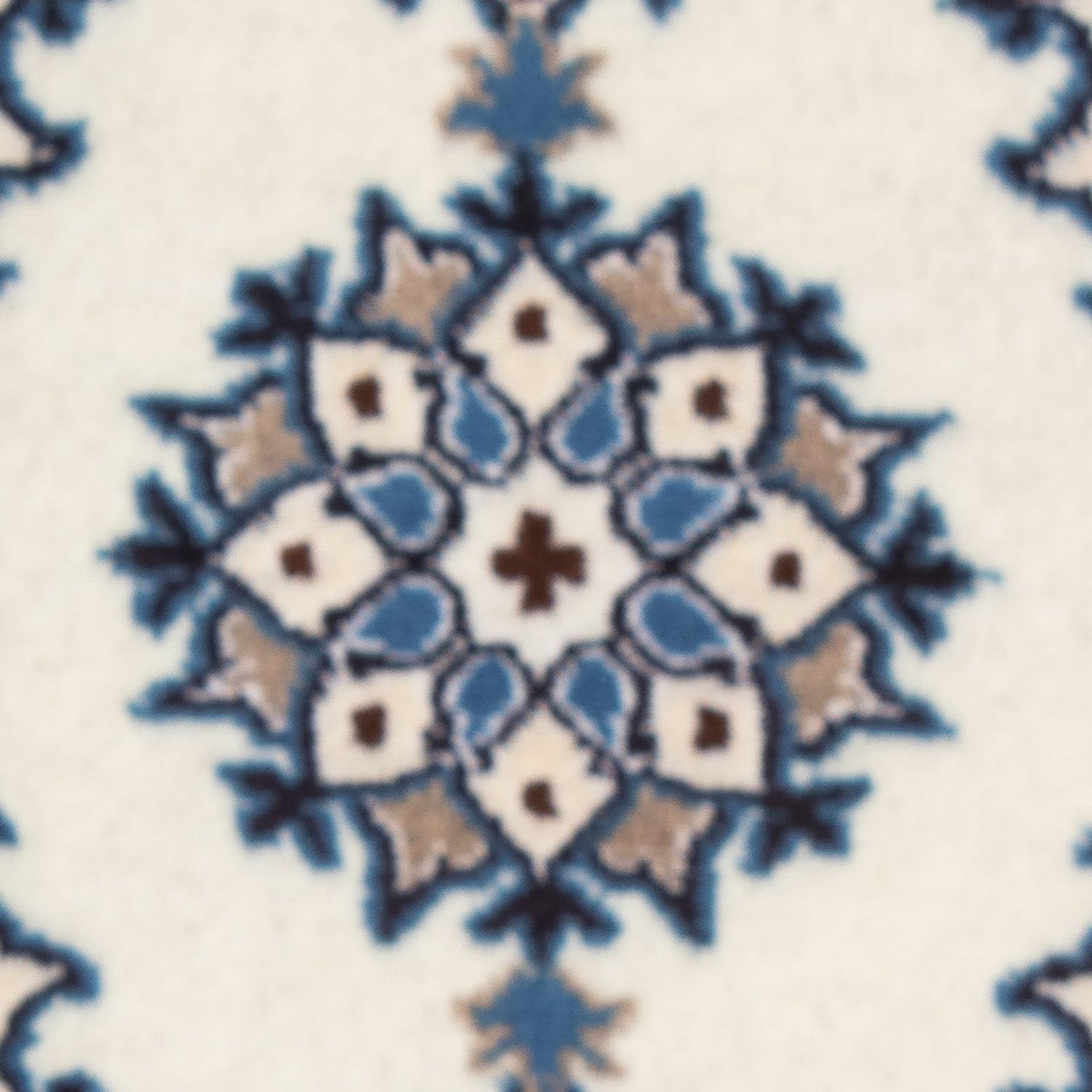 Persisk tæppe - Nain - 60 x 40 cm - creme