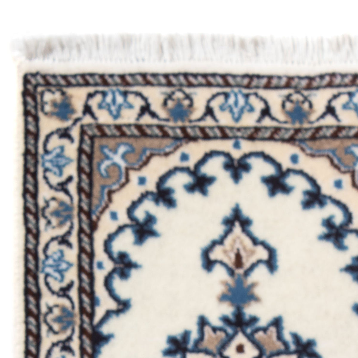 Persisk tæppe - Nain - 60 x 40 cm - creme