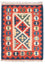 Kelim-tæppe - orientalsk - 94 x 70 cm - flerfarvet
