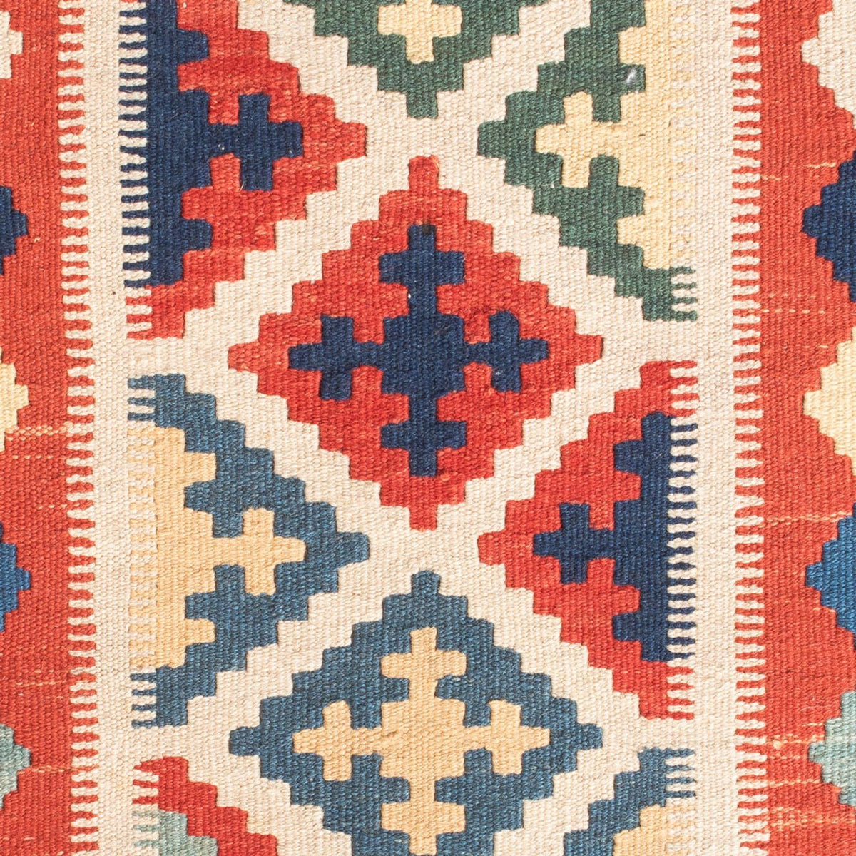 Kelim-tæppe - orientalsk - 94 x 70 cm - flerfarvet