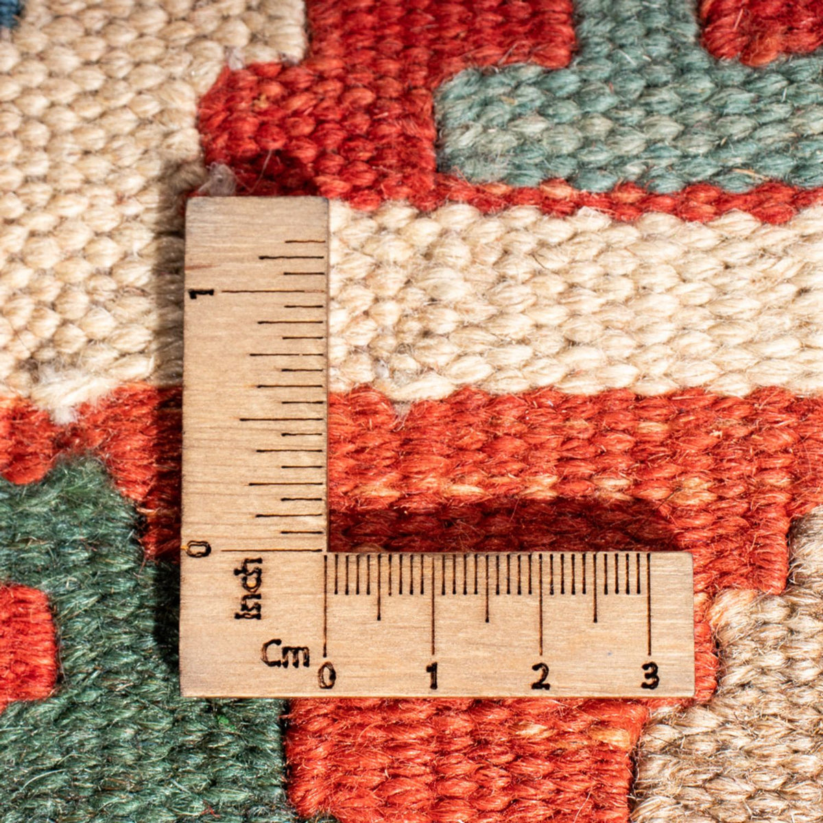 Kelim-tæppe - orientalsk - 94 x 70 cm - flerfarvet