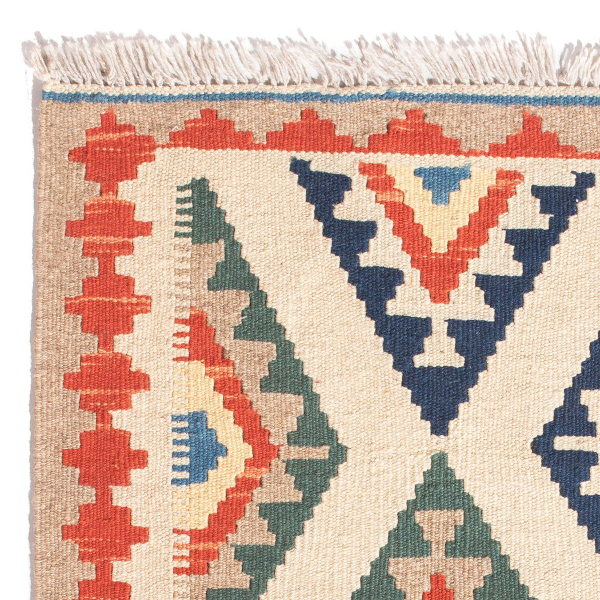 Kelim-tæppe - orientalsk - 95 x 62 cm - flerfarvet