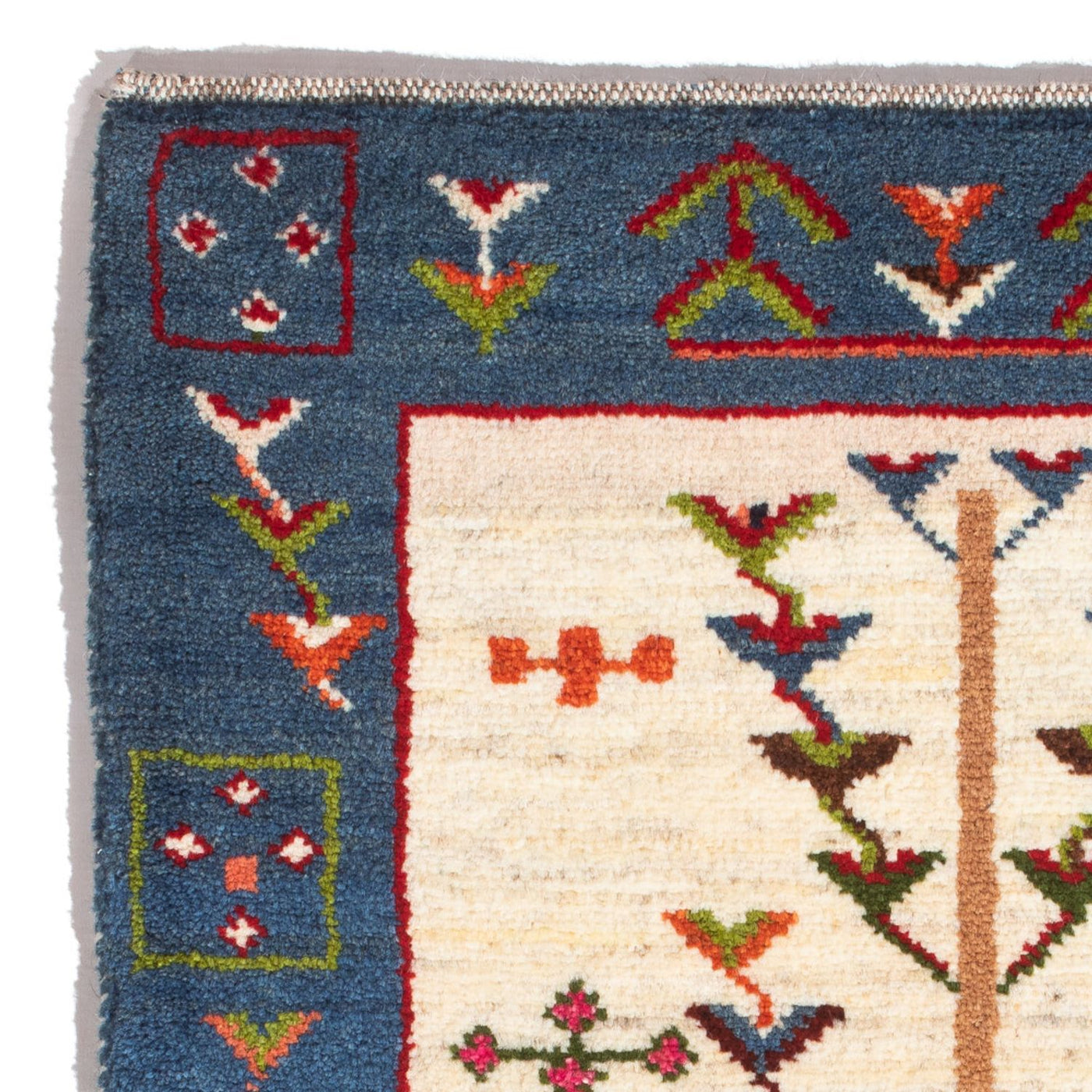 Persisk Gabbeh Tæppe 92x63cm - Perserteppich Wollteppich