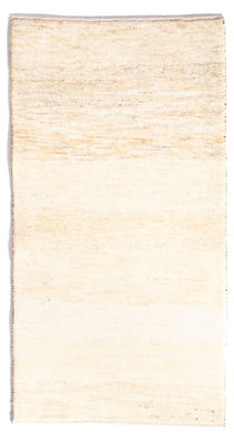 Gabbeh-tæppe - Persisk - 136 x 72 cm - lys beige