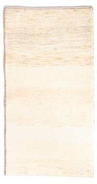 Gabbeh-tæppe - Persisk - 136 x 72 cm - lys beige