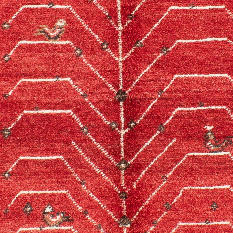 Gabbeh-tæppe - Persisk - 191 x 147 cm - rød